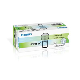 Автолампа PY21W 12V 21W BAU15s PHILIPS 12496llecocp