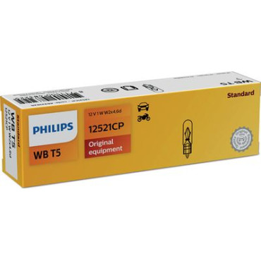 Автолампа WBT5 12V 1W W2X4,6d PHILIPS 12521cp
