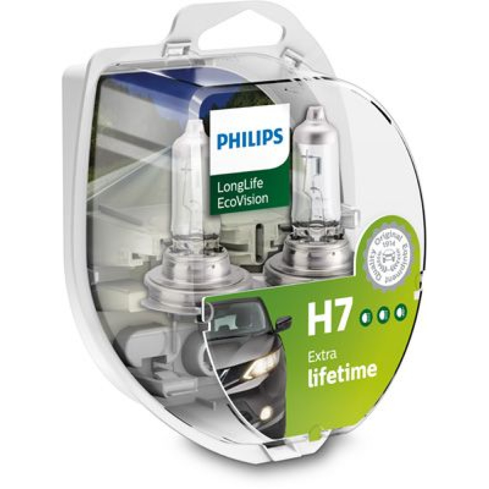 Автолампа H7 12V 55W PX26d PHILIPS 12972llecos2