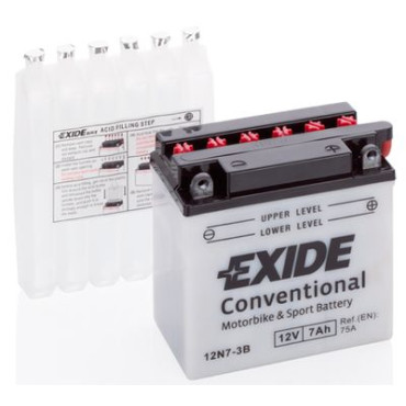 Аккумулятор мото 12V/7Ah/75A EXIDE 12n73b