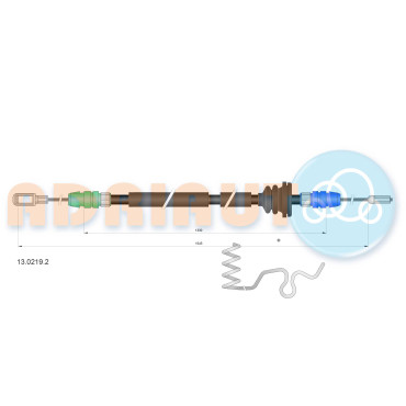 Трос ручного тормоза ADRIAUTO 1302192