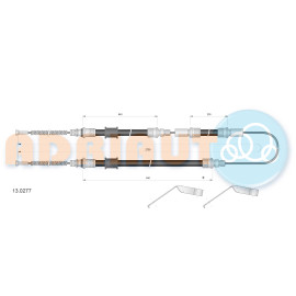 ADRIAUTO 130277 Трос ручного гальма ADRIAUTO 130277