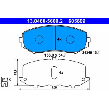 Тормозные колодки пер. Honda Civic 91-05 (TRW) BREMSI bp2502