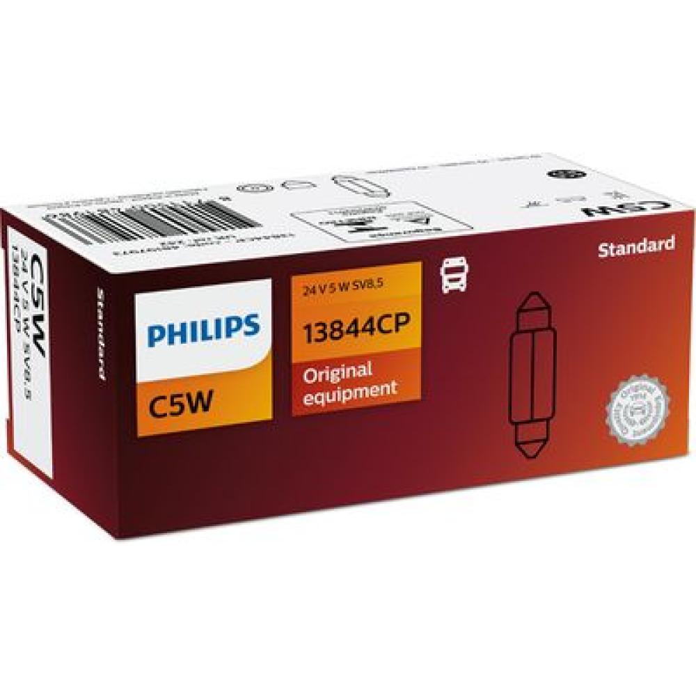 Автолампа 24V 5W SV8,5 T10,5x38 PHILIPS 13844cp
