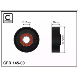 Ролик натяжной ремня поликлинового CAFFARO 14500
