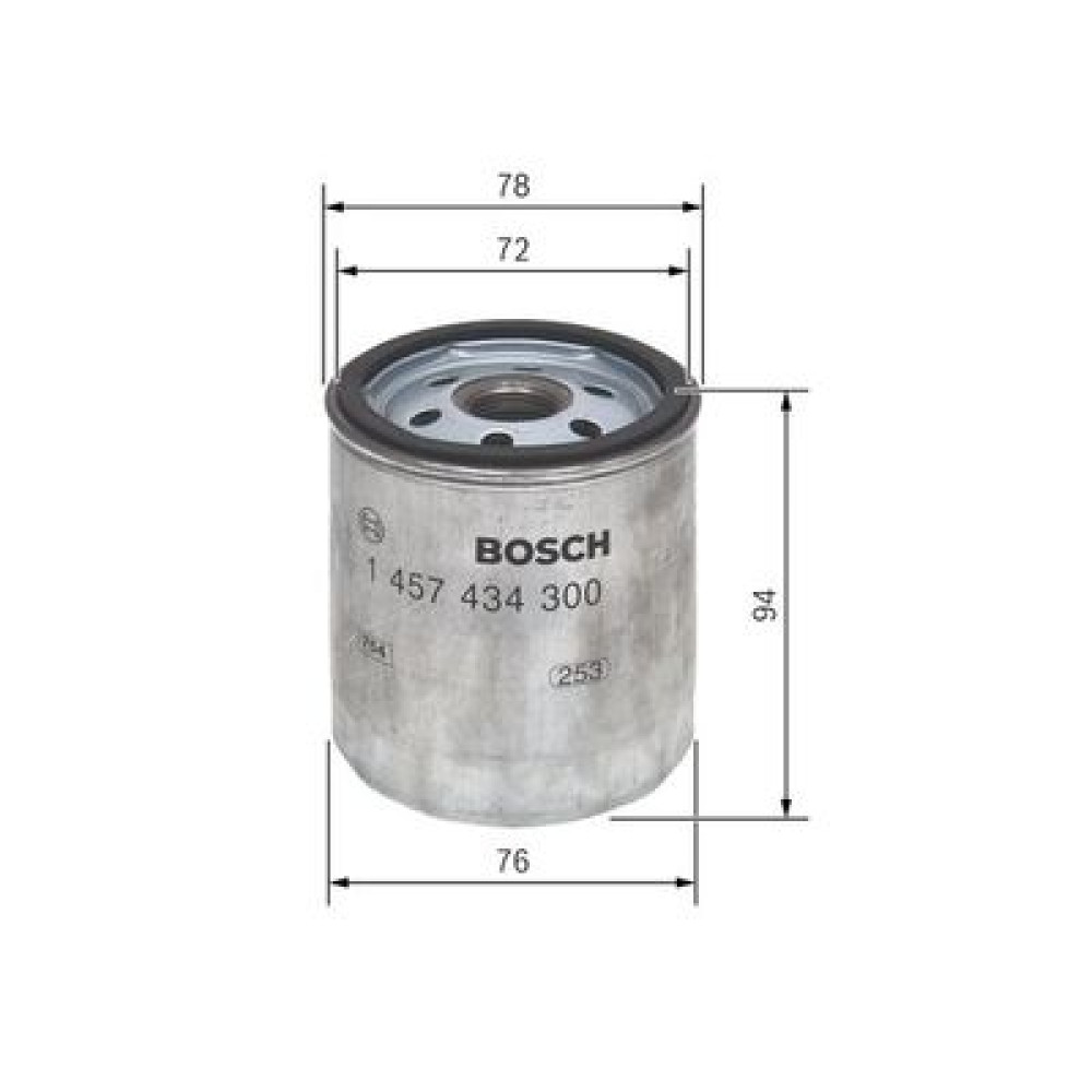 Фильтр топливный BOSCH 1457434300