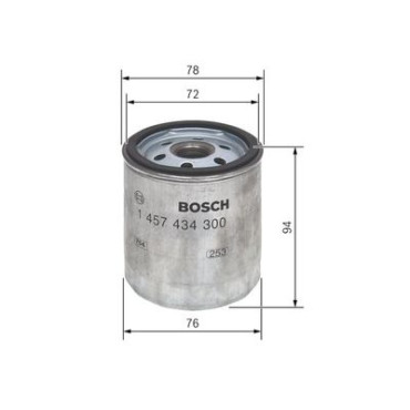 Фільтр паливний BOSCH 1457434300