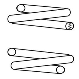 Пружина підвіски задня CS GERMANY 14875251