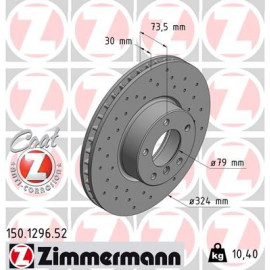 Диск тормозной ZIMMERMANN 150129652