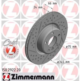 ZIMMERMANN 150292220 Диск тормозной ZIMMERMANN 150292220