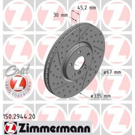 Диск гальмівний ZIMMERMANN 150294420
