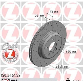 Диск тормозной ZIMMERMANN 150346152