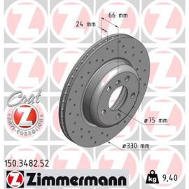 Диск гальмівний ZIMMERMANN 150348252
