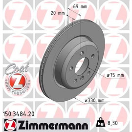 ZIMMERMANN 150348420 Диск тормозной ZIMMERMANN 150348420