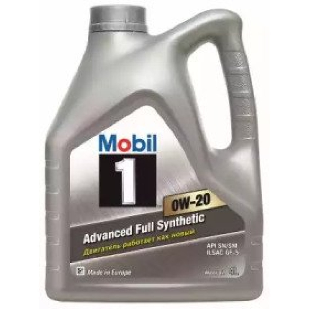 Моторна олива 1 0W-20, 4л Mobil 152559