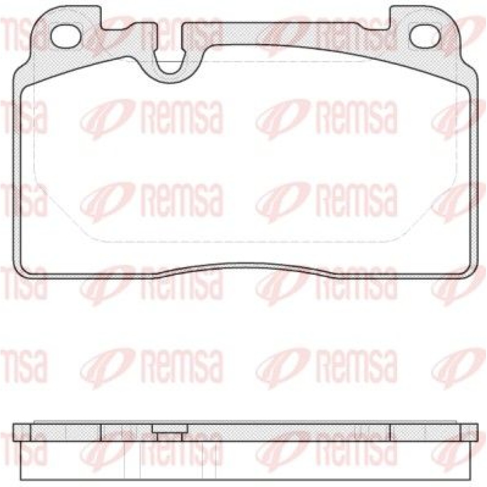 Комплект тормозных колодок из 4 шт. дисков Remsa 152700