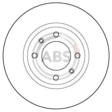 Гальмівний диск передній ABS 15414