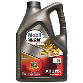 Олива моторна Super 3000 X1 5W-40, 5л. Mobil 156154
