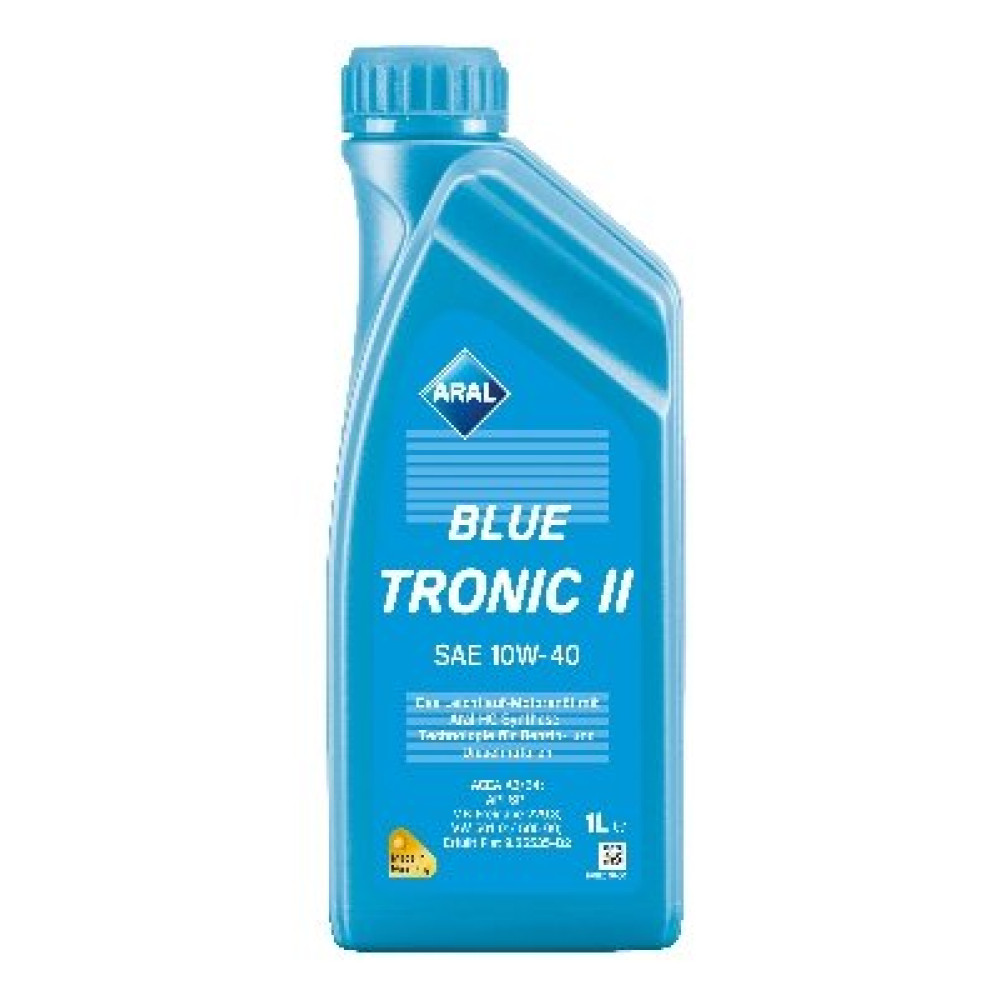 Масло моторное 10W40 BlueTronic II 1л VW501 00/505 00 MB ARAL 15f077