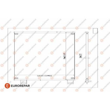 Радіатор кондиціонера EUROREPAR 1618099880