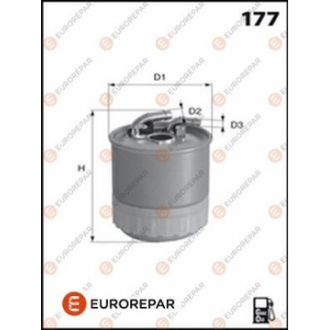 Фільтр паливний EUROREPAR 1643630380