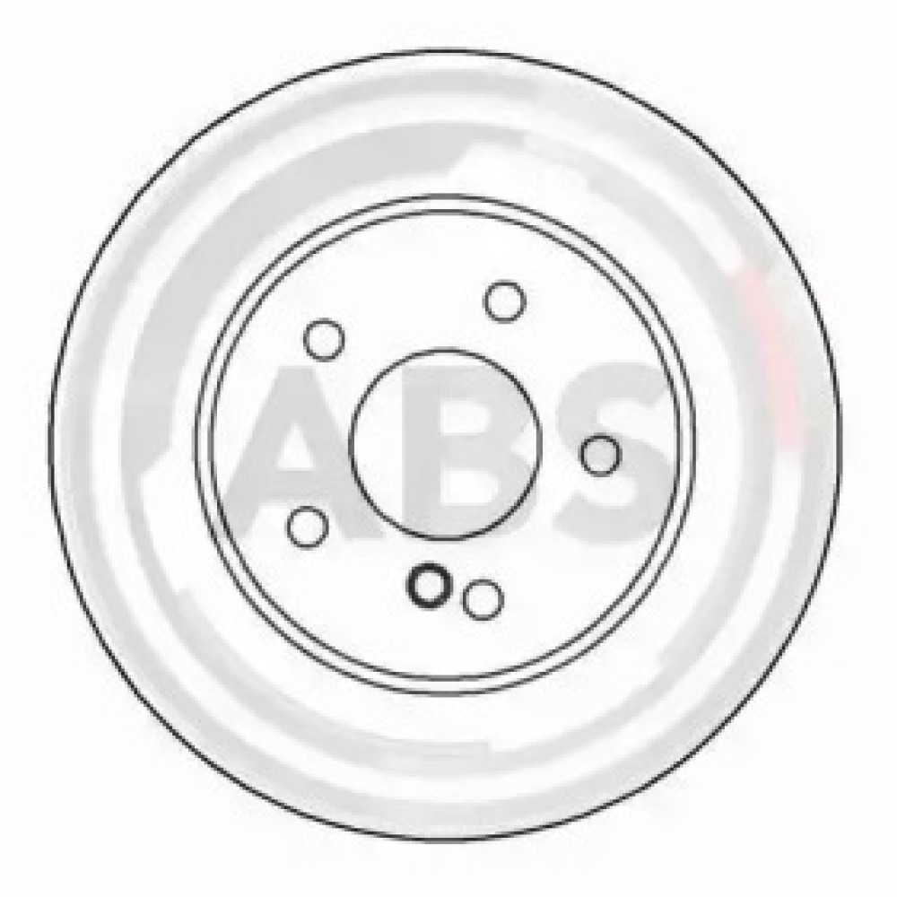 Гальмівний диск задн. W210 96-03 ABS 16571