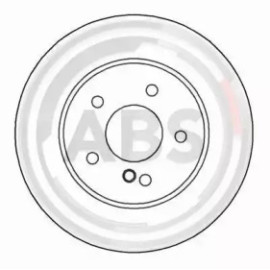 Гальмівний диск задн. W210 96-03 ABS 16571