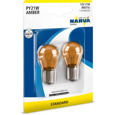 Автолампа PY21W 12V 21W BAU15s Narva 176384000