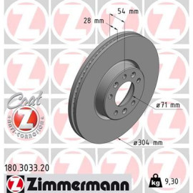 Диск тормозной ZIMMERMANN 180303320
