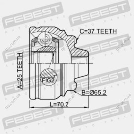 ШРКШ наружная Febest 1910f10