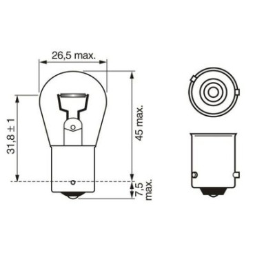 Автолампа BOSCH 1987301018
