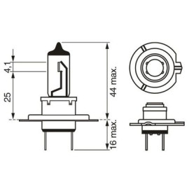 Автолампа 12V 55W H7 бокс 2 шт BOSCH 1987301426