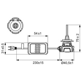 Лампа світлодіодна LED 12V H7 30W BOSCH 1987301557