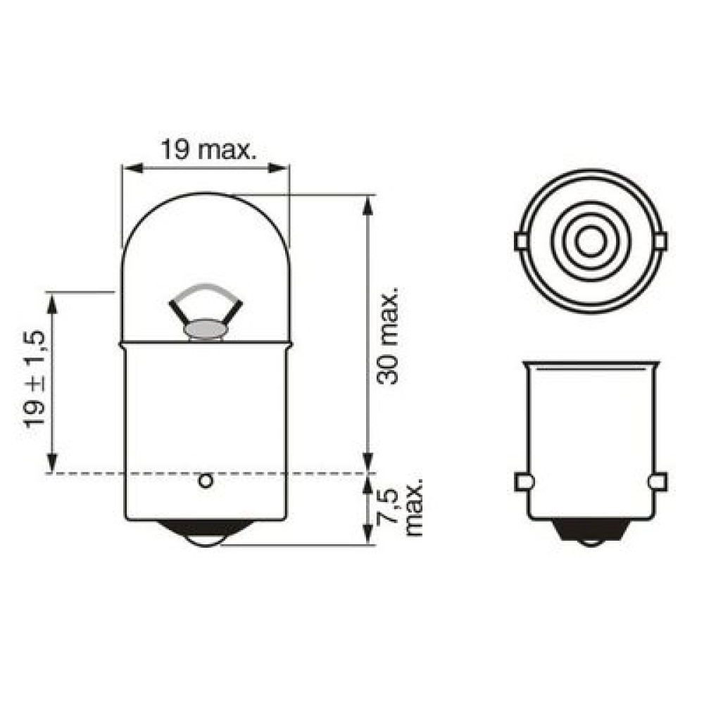Лампа розжарювання BOSCH 1987302816