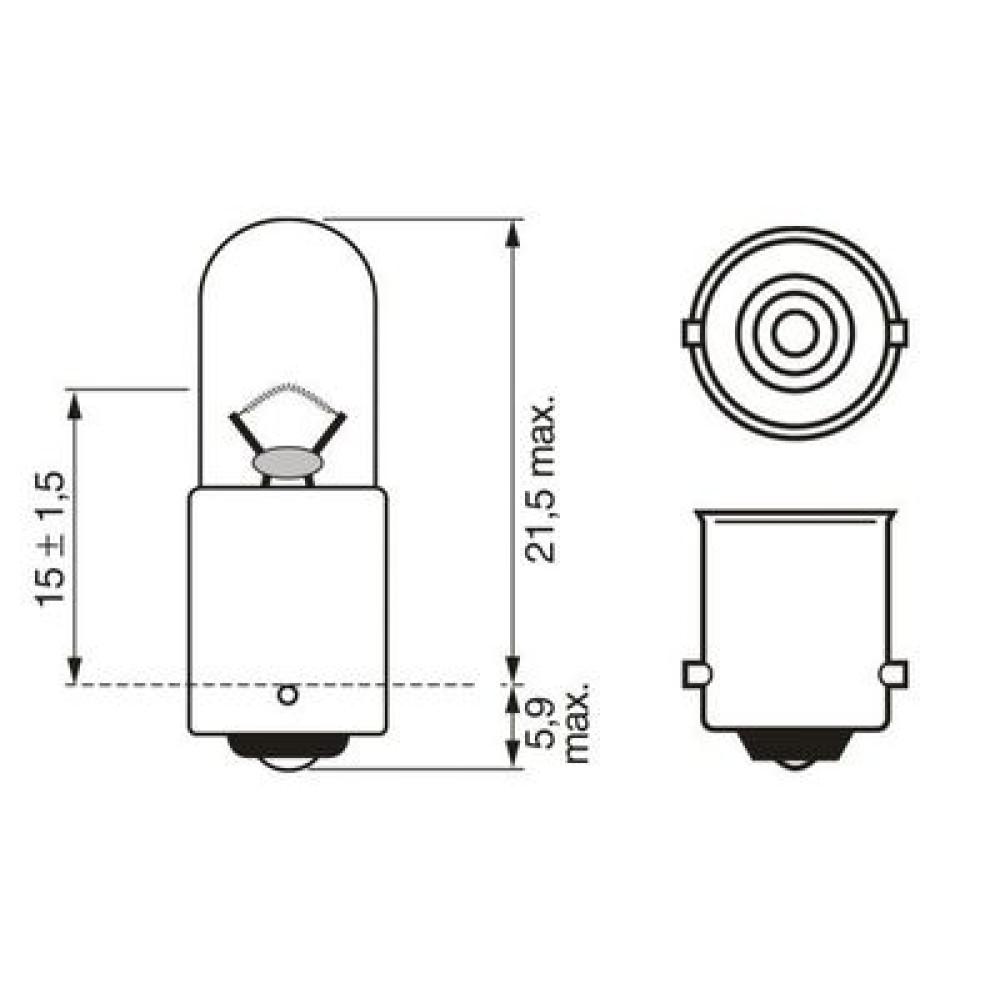 Автолампа BOSCH 1987302817