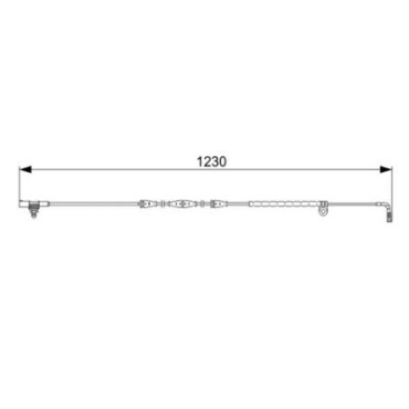 Датчик зношування колодок BOSCH 1987473022