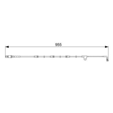 Датчик зношування колодок BOSCH 1987473028