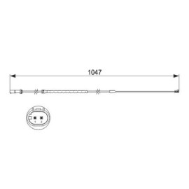 BOSCH 1987473512 Датчик зносу гальмівних колодок BOSCH 1987473512