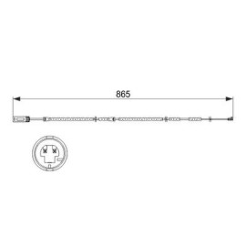 BOSCH 1987473519 Датчик износа колодок BOSCH 1987473519
