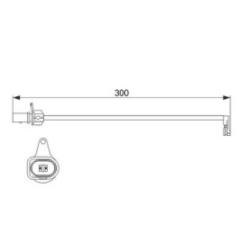 BOSCH 1987474505 Датчик износа колодок BOSCH 1987474505
