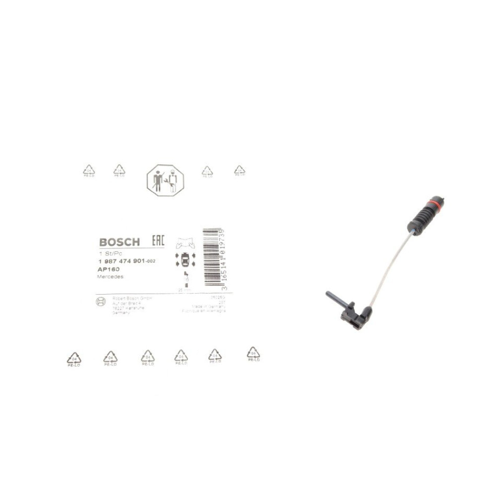 Датчик зношування колодок BOSCH 1987474901
