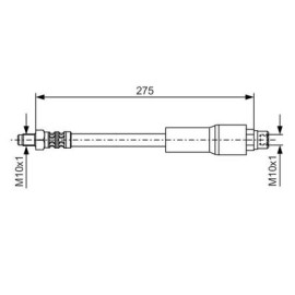 BOSCH 1987476649 Тормозной шланг BOSCH 1987476649