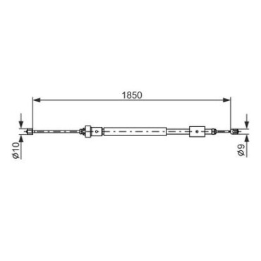 Трос гальма BOSCH 1987477595