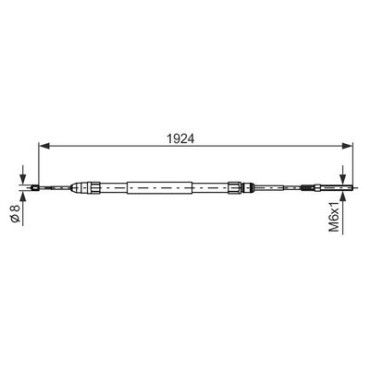 Трос гальма BOSCH 1987477693