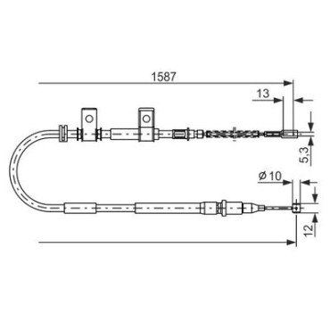 Трос гальма BOSCH 1987477717