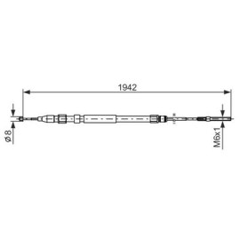 BOSCH 1987477820 Трос гальма стоянки BOSCH 1987477820