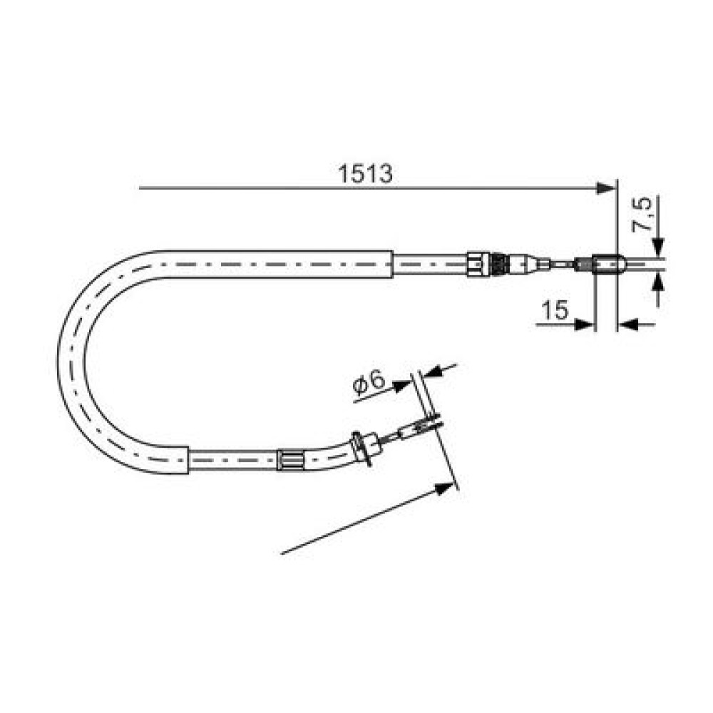 Трос гальма BOSCH 1987477852