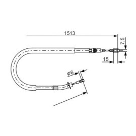 Трос гальма BOSCH 1987477852