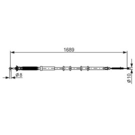 BOSCH 1987477975 Трос гальма стоянки BOSCH 1987477975