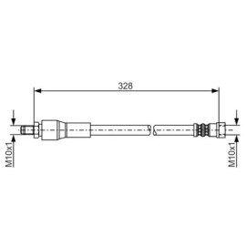 BOSCH 1987481001 Гальмівний шланг BOSCH 1987481001